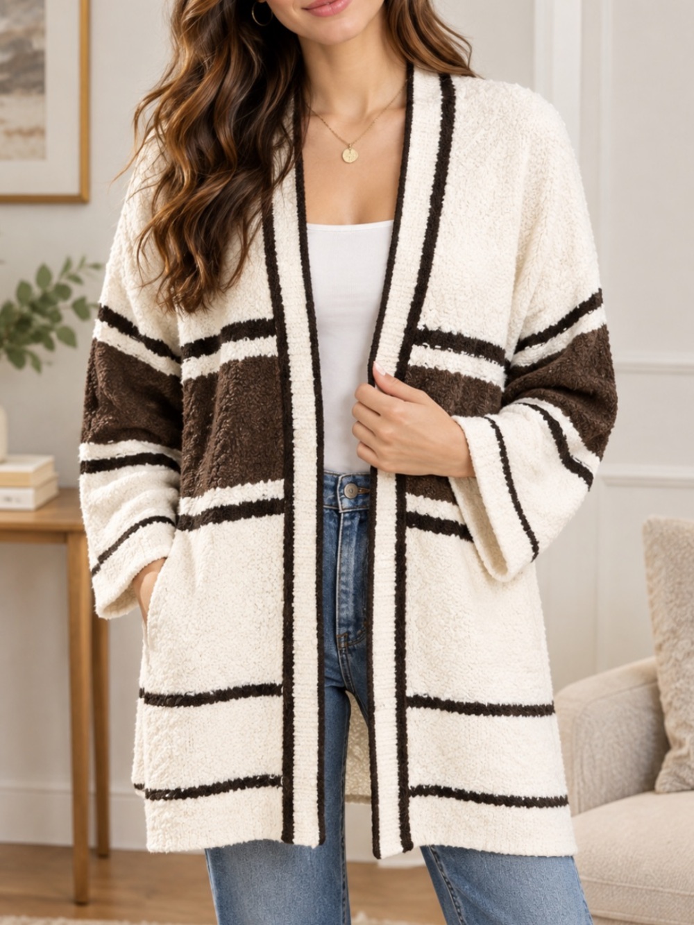 New Forever21 Knit Oversized Long Cardigan